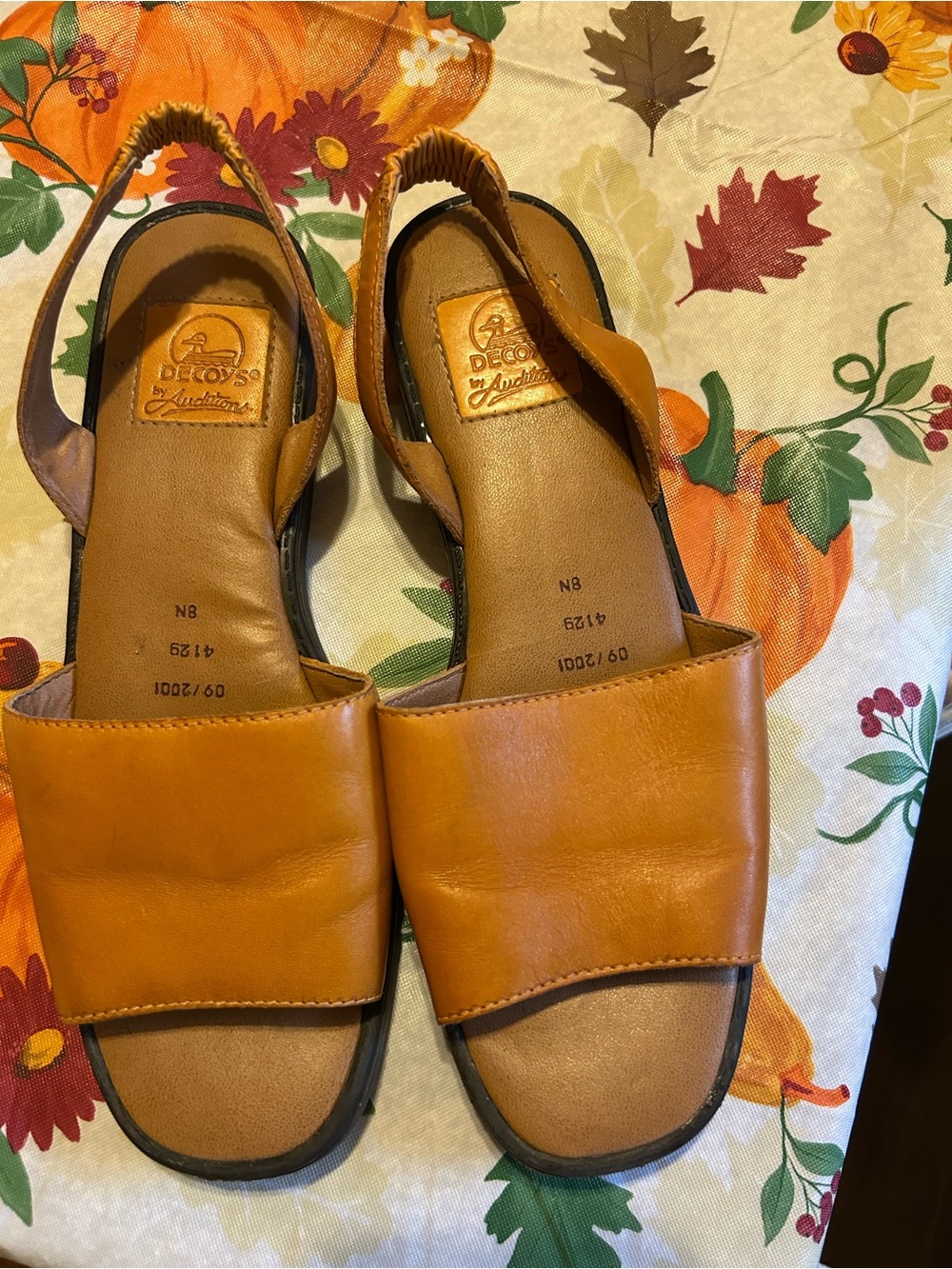 Decoys by Auditions sling back sandals size 8N